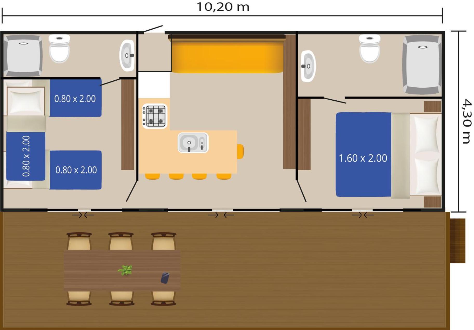 Easyatent Mobile Home Bijela Uvala Mugeba Phòng bức ảnh